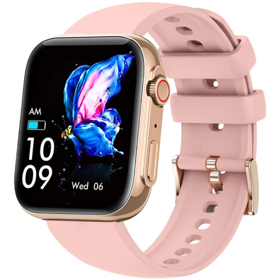 Смарт-годинник Smart Sensation Pink, 2 ремінці розумний годинник UWatch