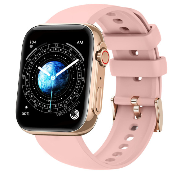 Смарт-годинник Smart Sensation Pink, 2 ремінці розумний годинник UWatch #6568