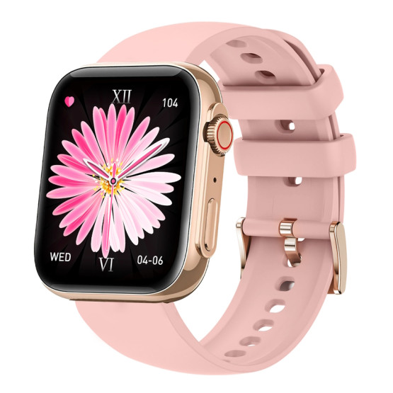 Смарт-годинник Smart Sensation Pink, 2 ремінці розумний годинник UWatch #6563