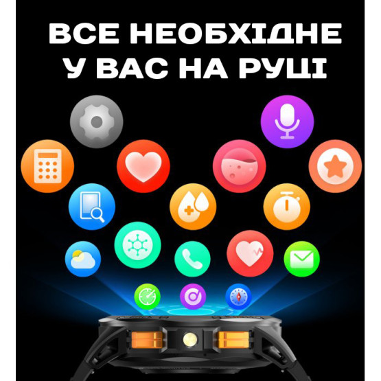 Смарт-годинник Smart Sim Technology NFC розумний годинник з пульсометром #11303