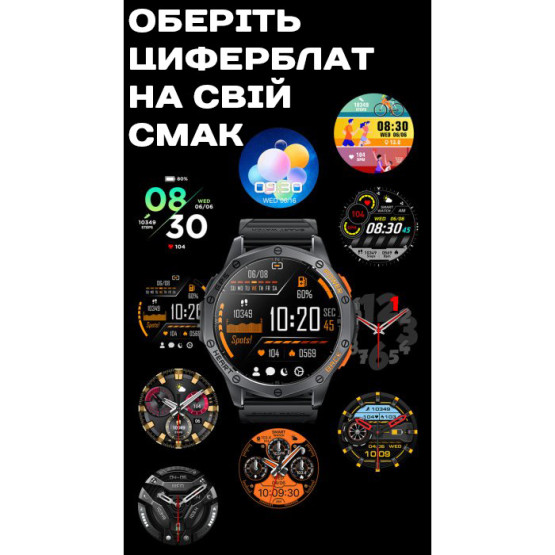 Смарт-годинник Smart Sim Technology NFC розумний годинник з пульсометром #11304