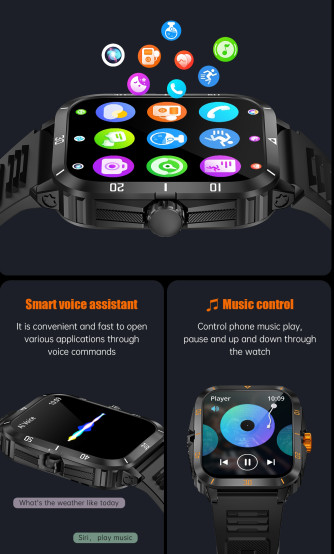 Смарт-годинник Smart Space Pro розумний годинник UWatch #6660