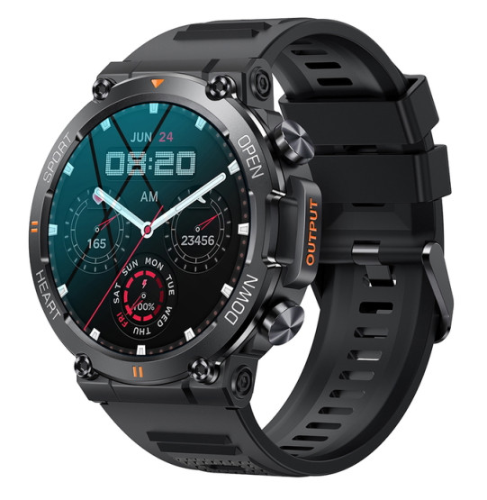 Смарт-годинник Smart Storm Black розумний годинник UWatch #6109