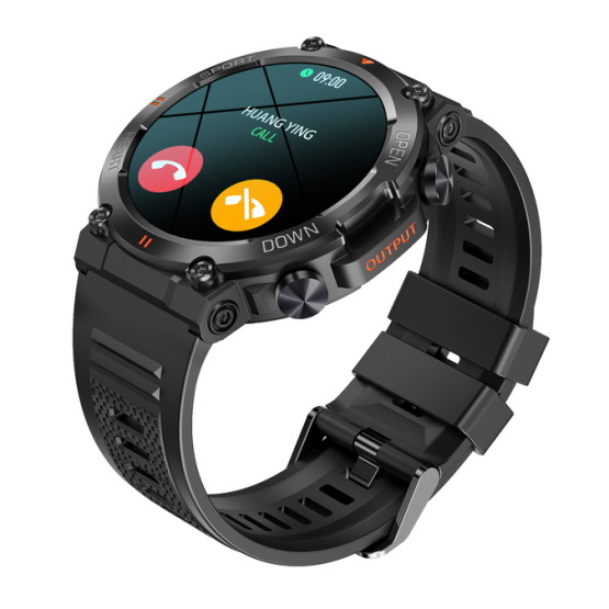 Смарт-годинник Smart Storm Black розумний годинник UWatch #6120