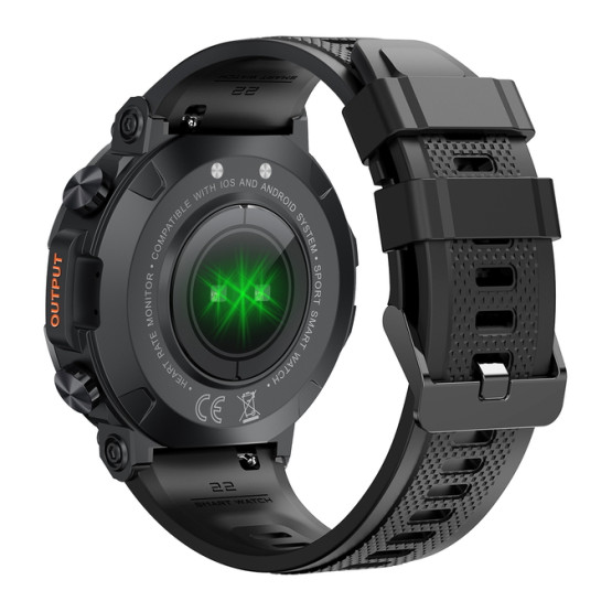 Смарт-годинник Smart Storm Black розумний годинник UWatch #6123