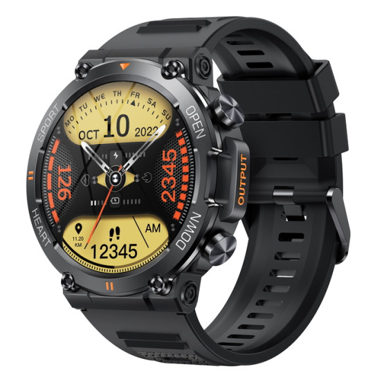Смарт-годинник Smart Storm Black розумний годинник UWatch #6111
