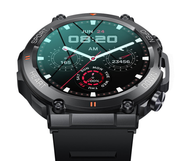 Смарт-годинник Smart Storm Black розумний годинник UWatch #6115