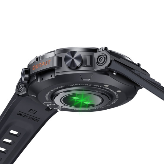 Смарт-годинник Smart Storm Black розумний годинник UWatch #6116