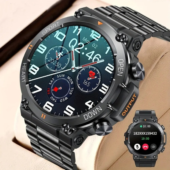 Смарт-годинник Smart Storm Steel 2 ремінці розумний годинник UWatch #6683