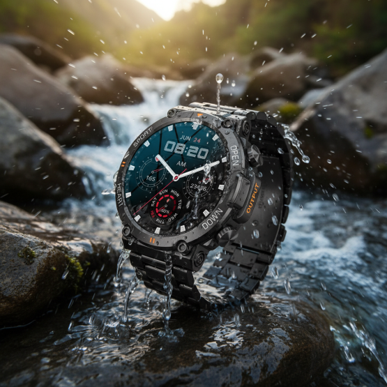 Смарт-годинник Smart Storm Steel 2 ремінці розумний годинник UWatch #11914