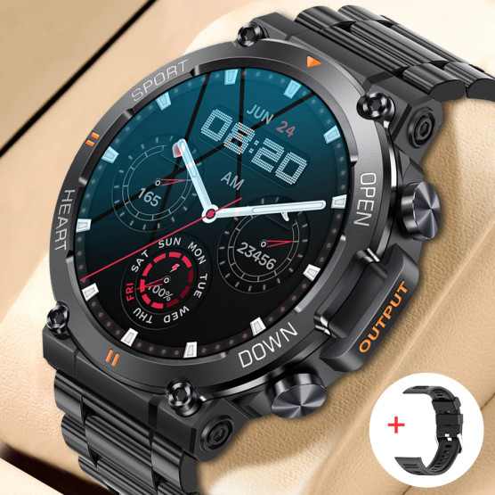 Смарт-годинник Smart Storm Steel 2 ремінці розумний годинник UWatch #6686