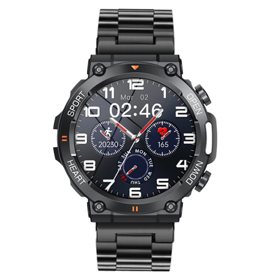 Смарт-годинник Smart Storm Steel 2 ремінці розумний годинник UWatch #6691