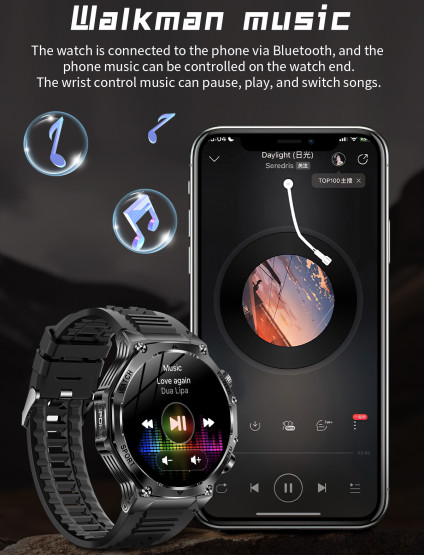Смарт-годинник Smart Surf X Pro Black Rubber з компасом 2 ремінці розумний годинник UWatch #9957