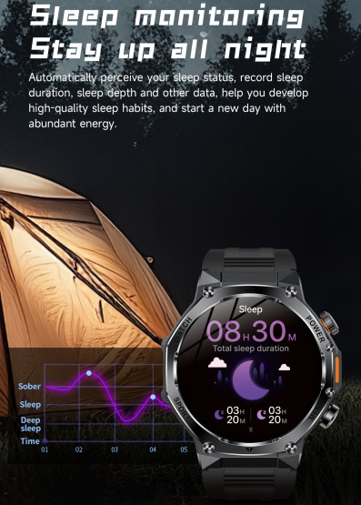 Смарт-годинник Smart Surf X Pro Black Rubber з компасом 2 ремінці розумний годинник UWatch #9960