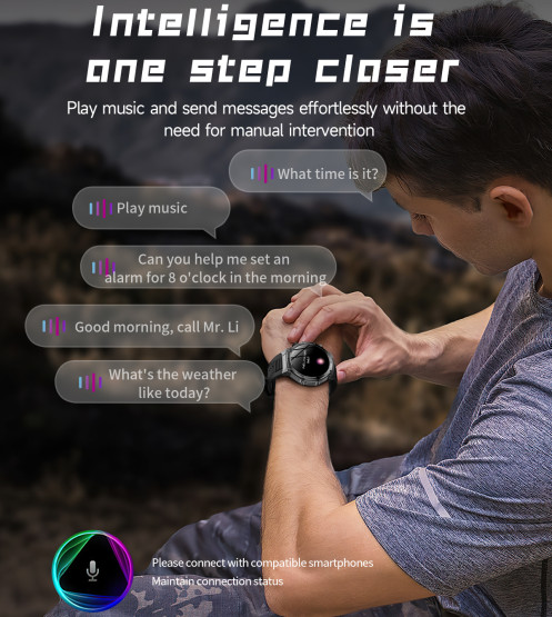 Смарт-годинник Smart Surf X Pro Black Steel з компасом 2 ремінці розумний годинник UWatch #9983