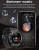 Смарт-годинник Smart Surf X Pro Black Steel з компасом 2 ремінці розумний годинник UWatch #9990
