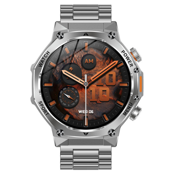 Смарт-годинник Smart Surf X Pro Steel, 2 ремінці розумний годинник UWatch #8421