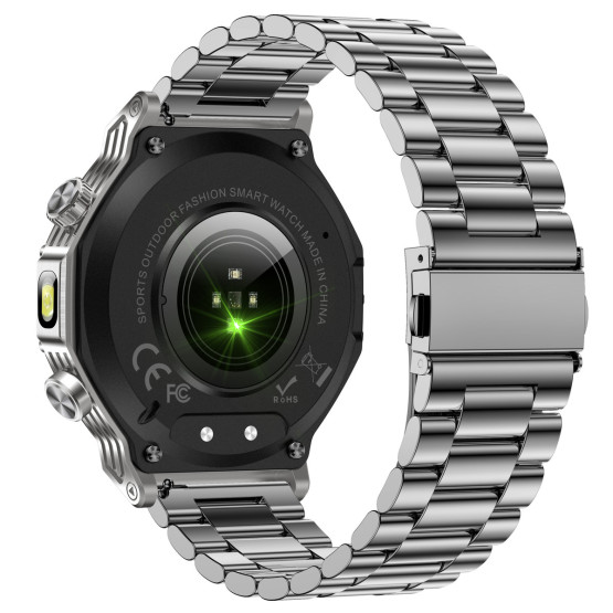 Смарт-годинник Smart Surf X Pro Steel, 2 ремінці розумний годинник UWatch #8432