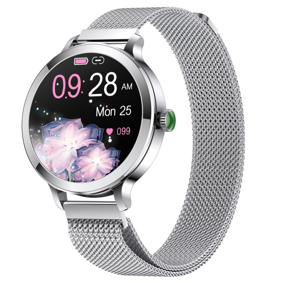 Смарт-годинник Smart VIP Lady Pro Silver розумний годинник UWatch #6443