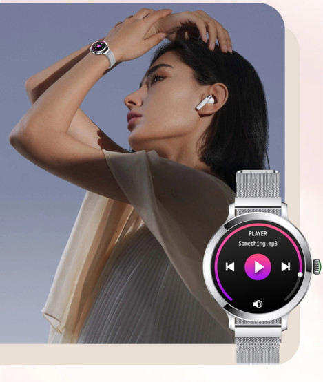 Смарт-годинник Smart VIP Lady Pro Silver розумний годинник UWatch #6453