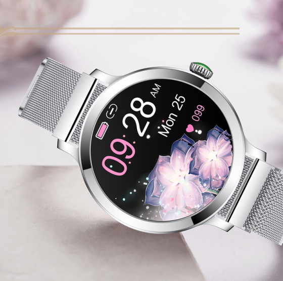 Смарт-годинник Smart VIP Lady Pro Silver розумний годинник UWatch #6455