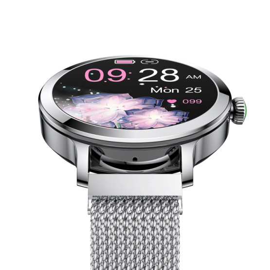 Смарт-годинник Smart VIP Lady Pro Silver розумний годинник UWatch #6448