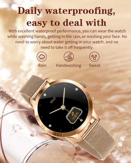 Смарт-годинник UWatch Smart Vip Lady Butterfly Gold #13367