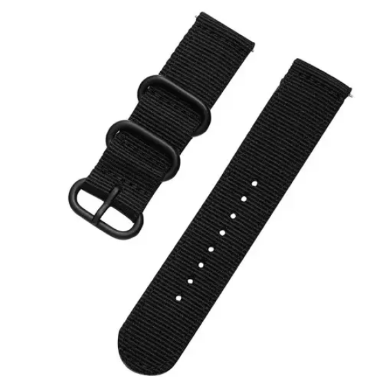 Тканинний ремінець для годинника North Edge Apache Black ширина 24 мм #8266