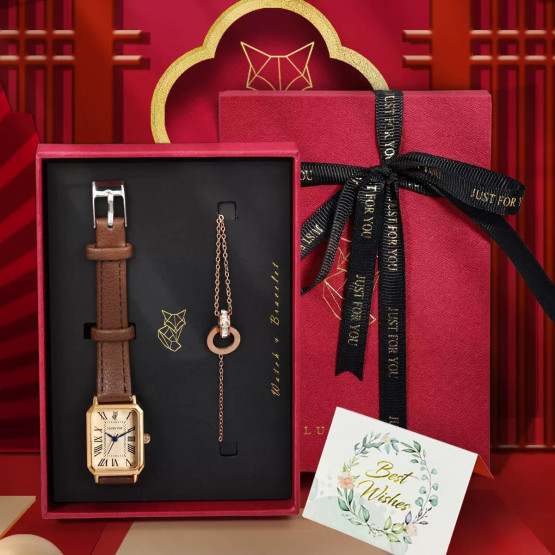 Жіночий наручний годинник Baosaili Lucky Box набір