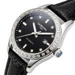 жіночий наручний годинник carnival luiza black leather 2 ремінці