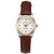 Жіночий наручний годинник Carnival White Leather Classic 2 ремінці #13154