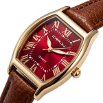 жіночий наручний годинник crrju france leather classic 2 ремінці