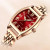 Жіночий наручний годинник Crrju France Leather Classic 2 ремінці #13164