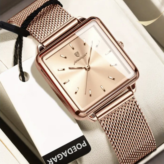 Жіночий наручний годинник Poedagar Annet Beige 2 ремінці #12853