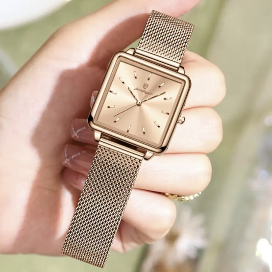 Жіночий наручний годинник Poedagar Annet Beige 2 ремінці #12854