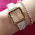 Жіночий наручний годинник Poedagar Annet Beige 2 ремінці #12858